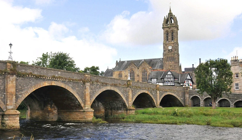 Tweed Bridge, Peebles by M McBey
